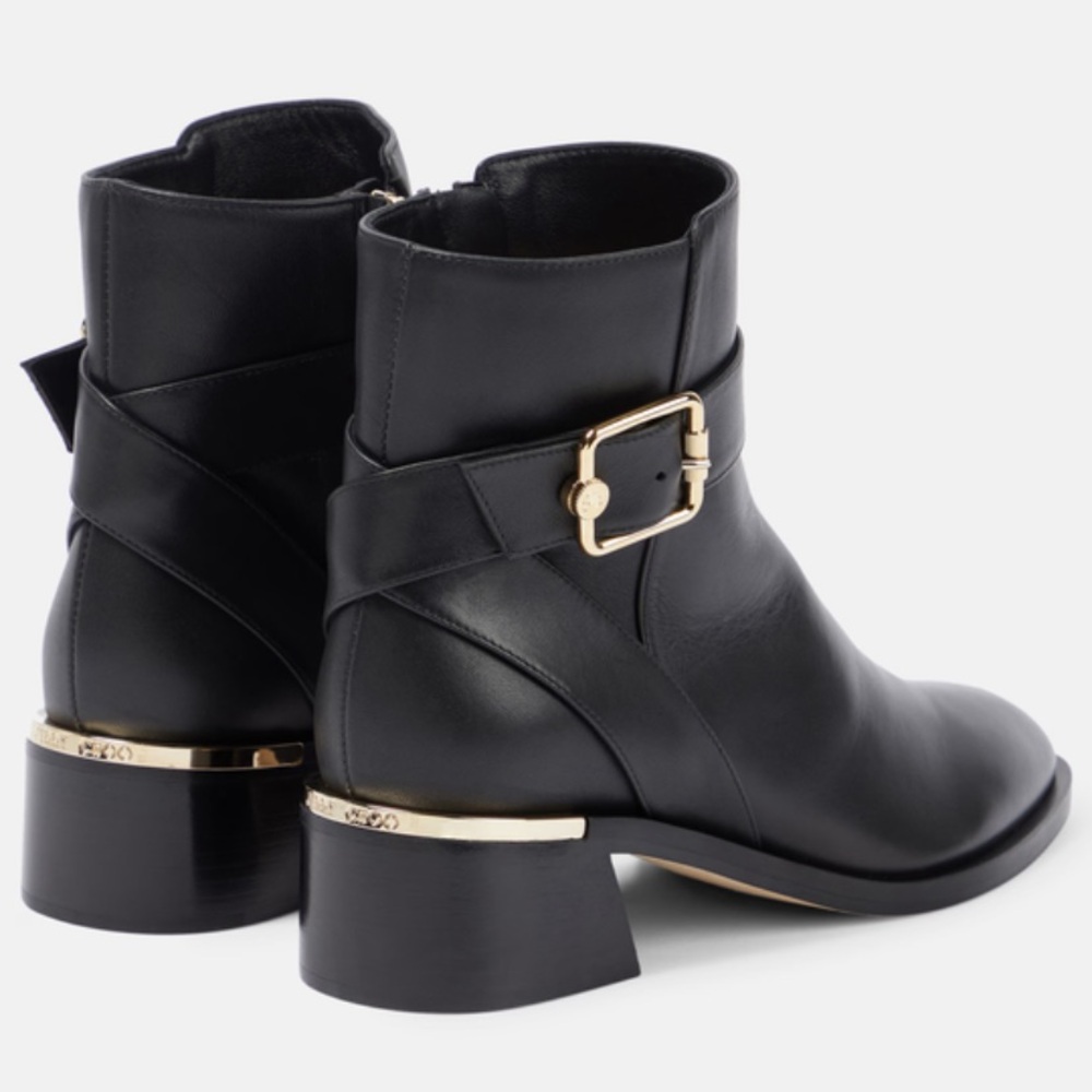 Jimmy Choo Black Clarice Boot Size 37 Original Pr… - image 3